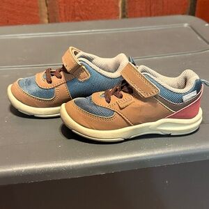 OshKosh B'gosh Brown and Blue Kids Sneakers